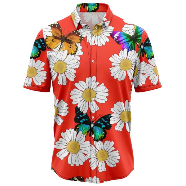 Butterfly Daisy Summer Hawaiian Shirt, Summer Shirt For Men and Women Jezsport.com