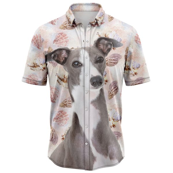 Seashells and Cute Italian Greyhound Hawaiian Shirt, Summer Shirt For Men and Women Jezsport.com