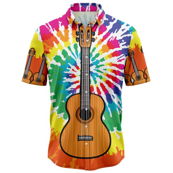 Guitar Tie Dye Hawaiian Shirt, Summer Shirt For Men and Women Jezsport.com