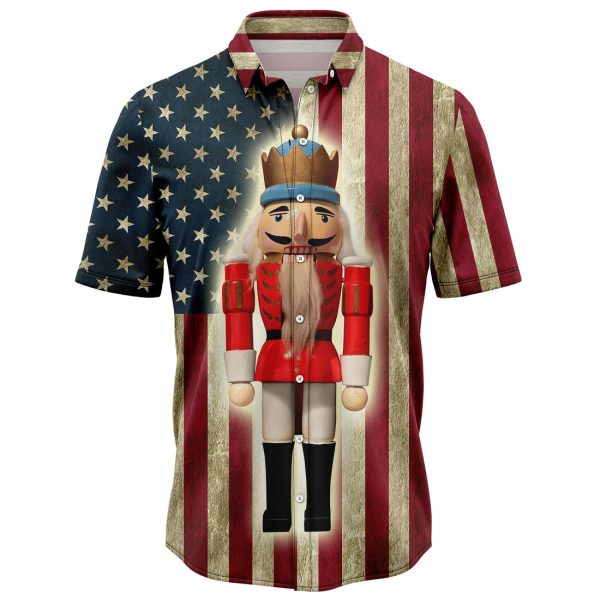 Nutcracker American Flag Hawaiian Shirt, Summer Shirt For Men and Women Jezsport.com