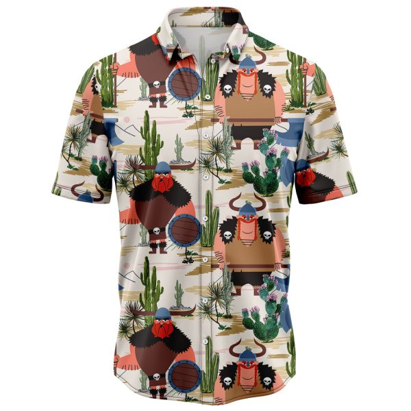 Cactus Viking Hawaiian Shirt, Summer Shirt For Men and Women Jezsport.com