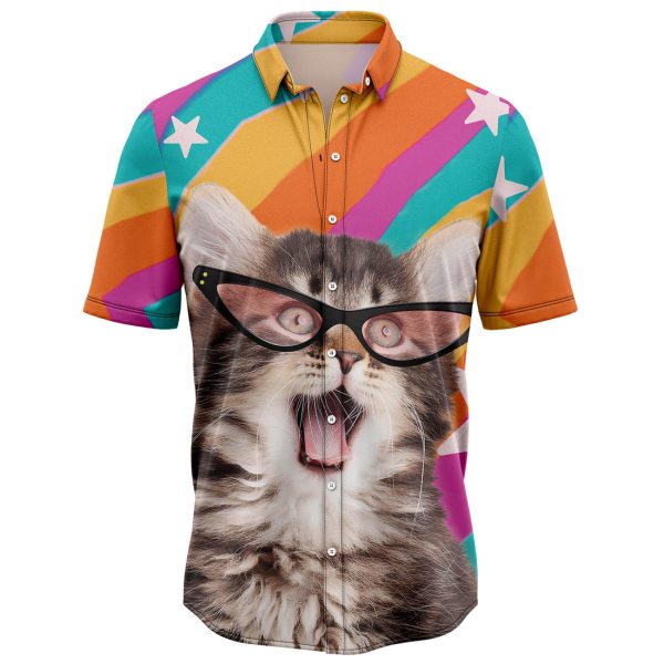 Cat Smile To The World Hawaiian Shirt, Summer Shirt For Men and Women Jezsport.com