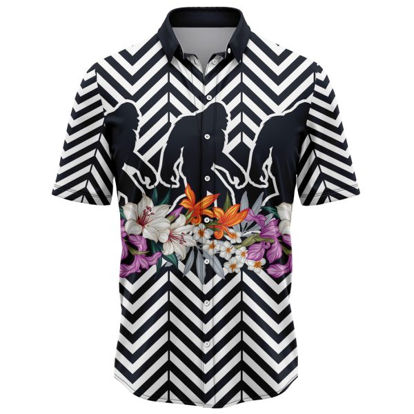 Bigfoot Flower Zigzag Hawaiian Shirt, Summer Shirt For Men and Women Jezsport.com