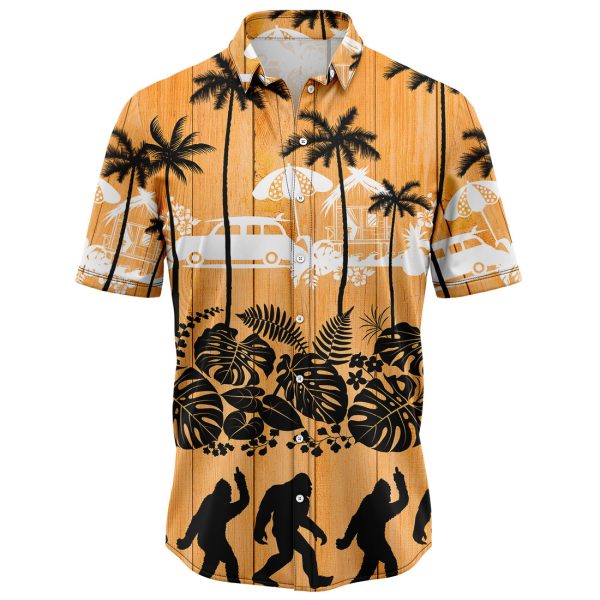 Bigfoot Palm Tree Hawaiian Shirt, Summer Shirt For Men and Women Jezsport.com