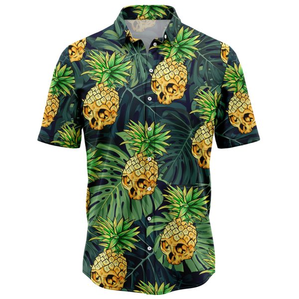 Skull Pineapple Hawaii Shirt Summer Shirt For Men and Women Jezsport.com