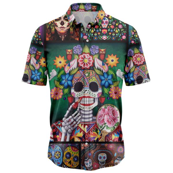 Sugar Skull Make Your Mind Fly Hawaii Shirt Summer Shirt For Men and Women Jezsport.com