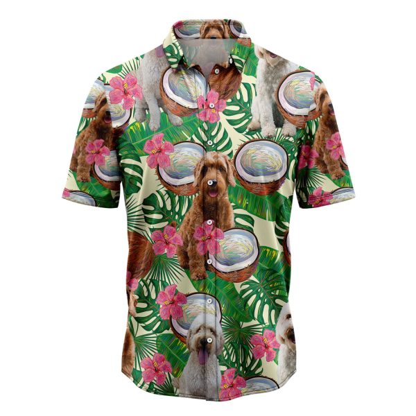 Goldendoodle Tropical Coconut Hawaiian Shirt, Summer Shirt For Men and Women Jezsport.com