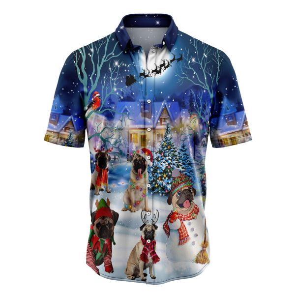 Pug Christmas Tree Hawaiian Shirt, Summer Shirt For Men and Women Jezsport.com