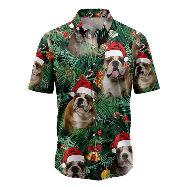 Bulldog Christmas Hawaiian Shirt, Summer Shirt For Men and Women Jezsport.com