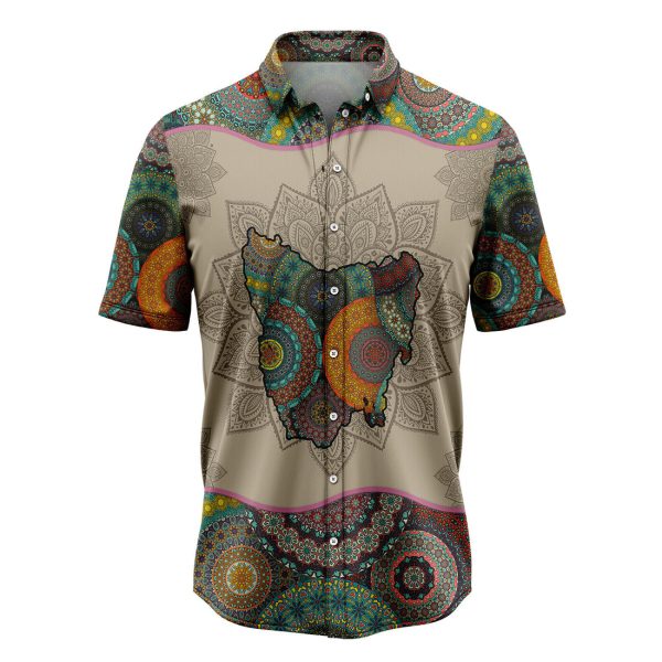 Awesome Tasmania Mandala Hawaiian Shirt, Summer Shirt For Men and Women Jezsport.com