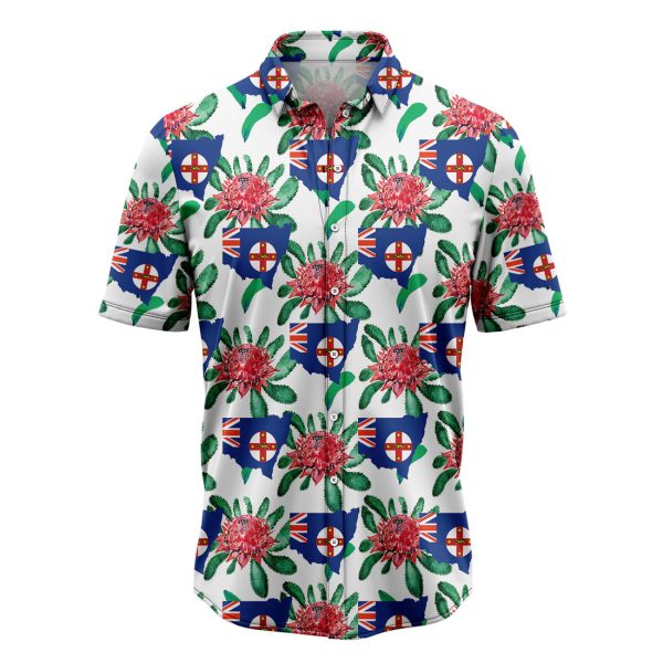 New South Wales Waratah Hawaiian Shirt, Summer Shirt For Men and Women Jezsport.com