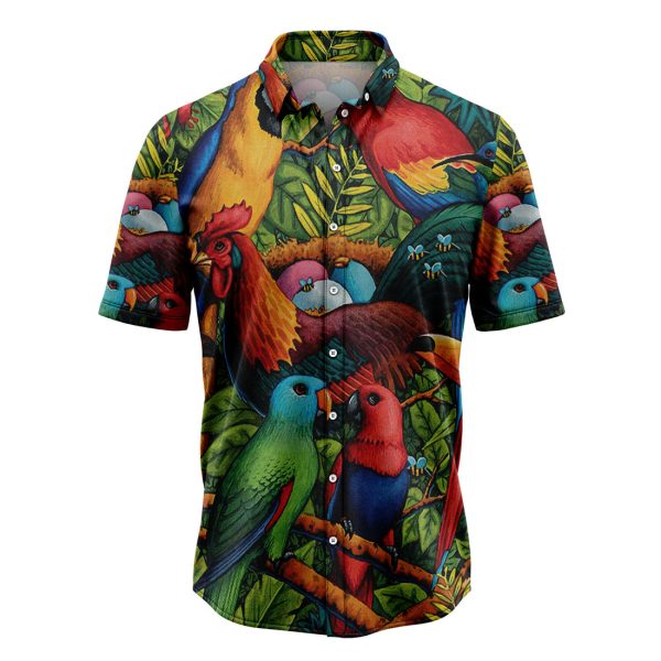 Tropical Parrot Hawaiian Shirt, Summer Shirt For Men and Women Jezsport.com