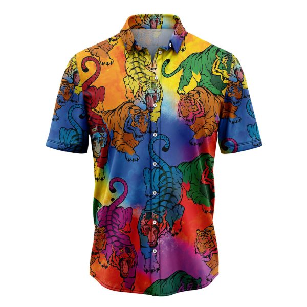 Tiger Colorful Hawaiian Shirt, Summer Shirt For Men and Women Jezsport.com