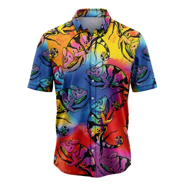 Chameleon Colorful Hawaiian Shirt, Summer Shirt For Men and Women Jezsport.com