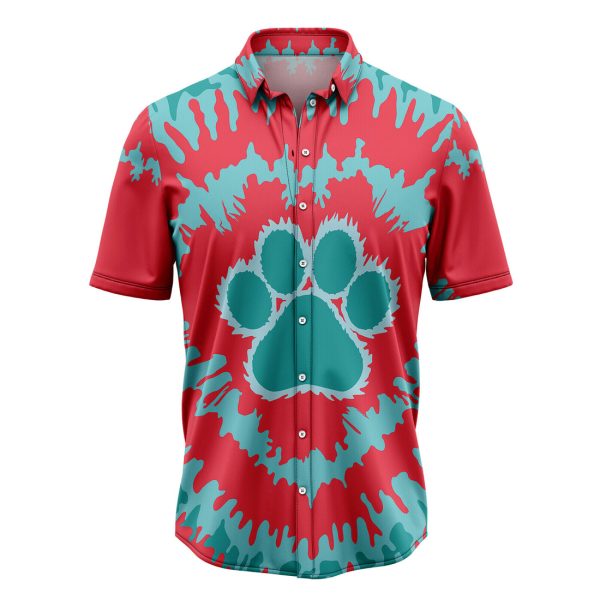 Tie Dye Paw Hawaiian Shirt, Summer Shirt For Men and Women Jezsport.com