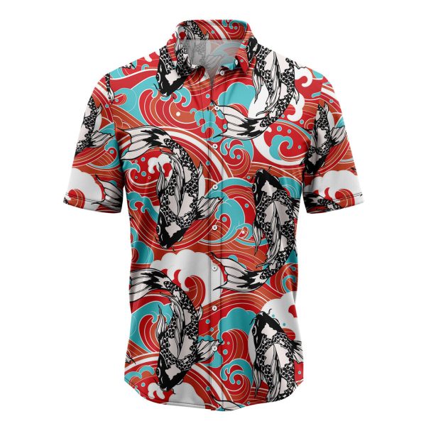 Koi Fish Wave Hawaiian Shirt, Summer Shirt For Men and Women Jezsport.com