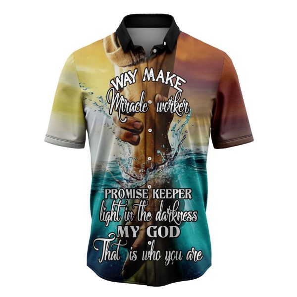 God Way Maker Hawaiian Shirt, Summer Shirt For Men and Women Jezsport.com