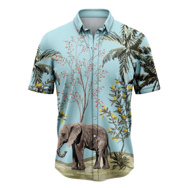 Vintage Tropical Elephant Hawaiian Shirt, Summer Shirt For Men and Women Jezsport.com