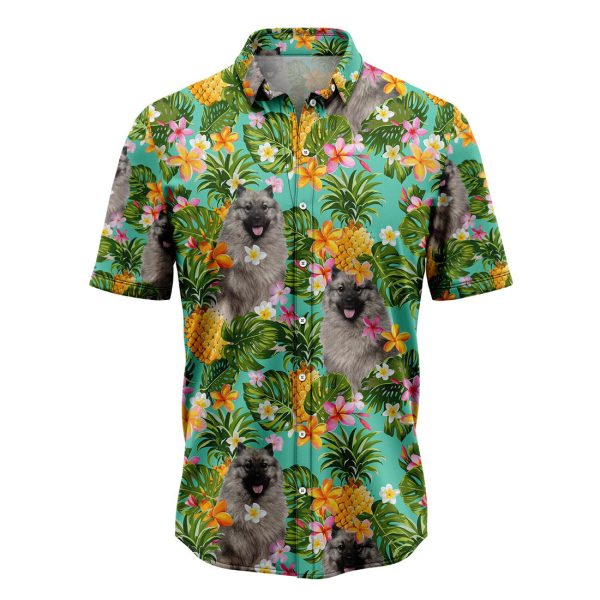 Tropical Pineapple Keeshond Hawaiian Shirt, Summer Shirt For Men and Women Jezsport.com