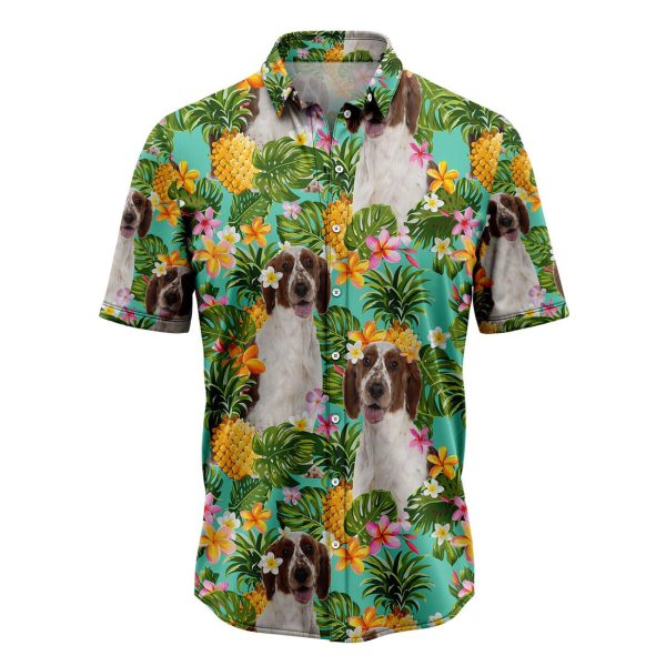 Tropical Pineapple Welsh Springer Spaniel Hawaiian Shirt, Summer Shirt For Men and Women Jezsport.com