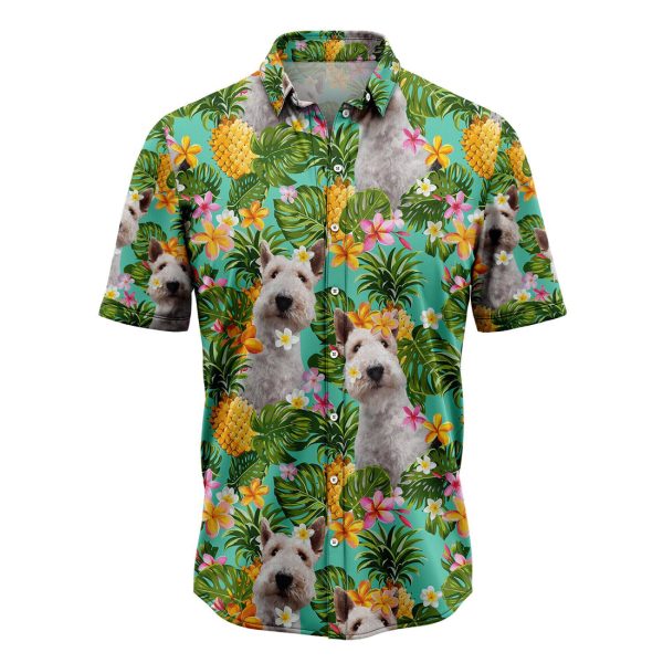 Tropical Pineapple Wire Fox Terrier Hawaiian Shirt, Summer Shirt For Men and Women Jezsport.com