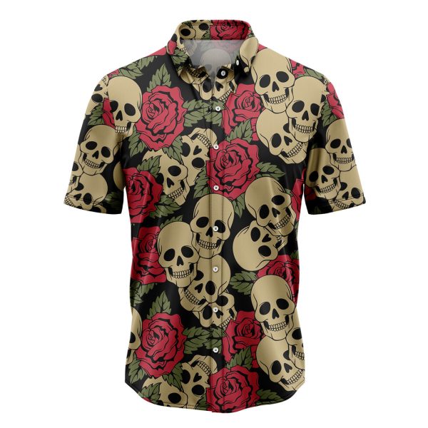 Rose Skull Hawaiian Shirt, Summer Shirt For Men and Women Jezsport.com