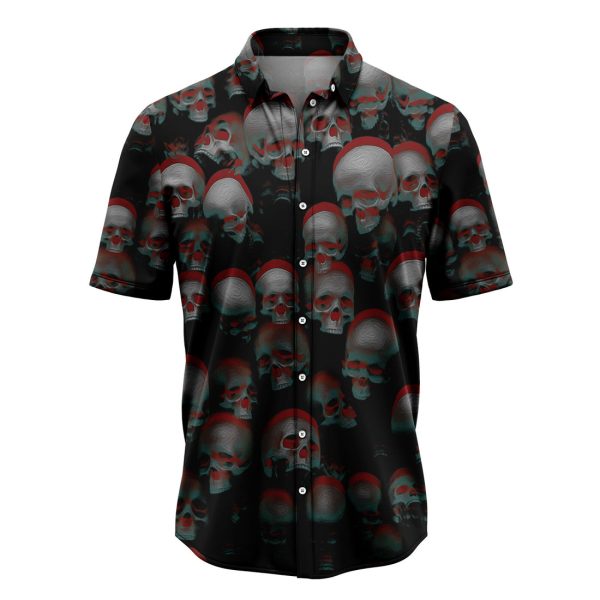 Skull Illusion Hawaiian Shirt, Summer Shirt For Men and Women Jezsport.com