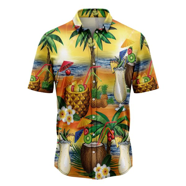 Paradise Pina Colada Hawaiian Shirt, Summer Shirt For Men and Women Jezsport.com