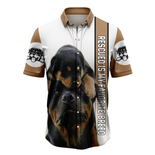 Rottweiler Is My Favorite Breed Hawaiian Shirt, Summer Shirt For Men and Women Jezsport.com