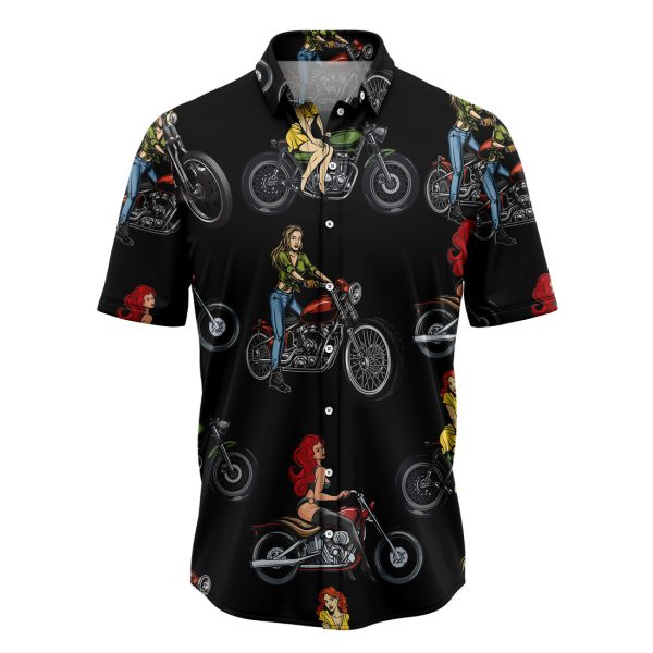 Sexy Girl Motorbike Hawaiian Shirt, Summer Shirt For Men and Women Jezsport.com