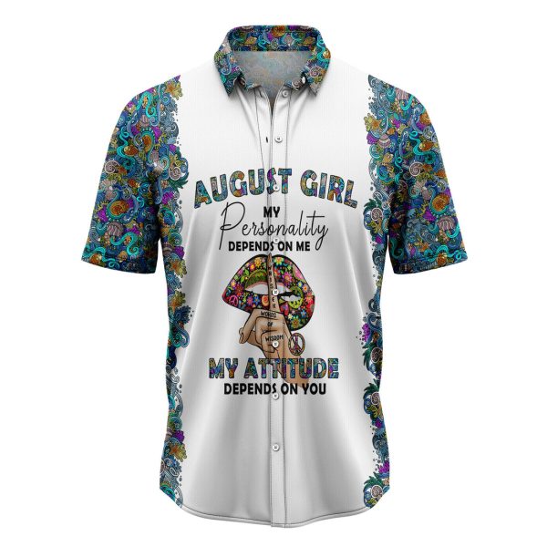 Hippie August Girl Hawaiian Shirt, Summer Shirt For Men and Women Jezsport.com