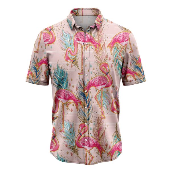 Flamingo Boho Feather Hawaiian Shirt, Summer Shirt For Men and Women Jezsport.com