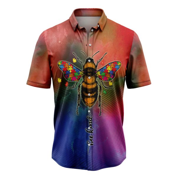 Bee Autism Hawaiian Shirt, Summer Shirt For Men and Women Jezsport.com