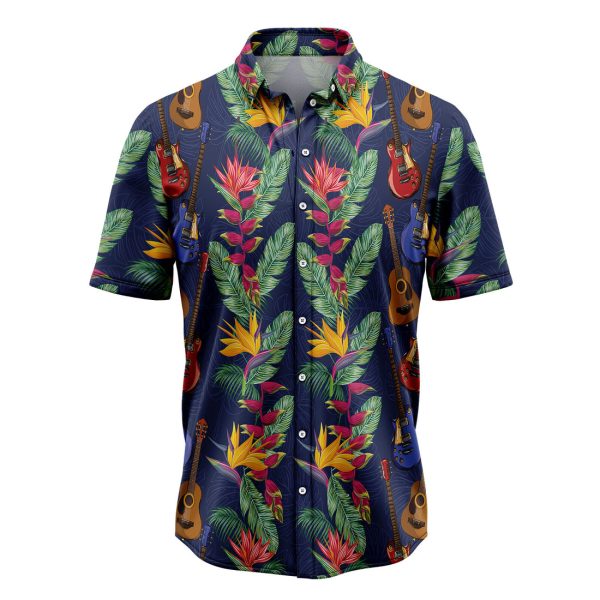 Tropical Guitar Hawaiian Shirt, Summer Shirt For Men and Women Jezsport.com