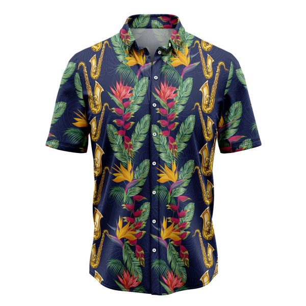 Tropical Saxophone Hawaiian Shirt, Summer Shirt For Men and Women Jezsport.com