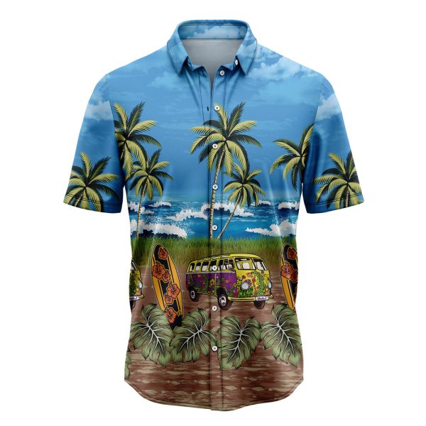 Tropical Hippie Bus Hawaiian Shirt, Summer Shirt For Men and Women Jezsport.com