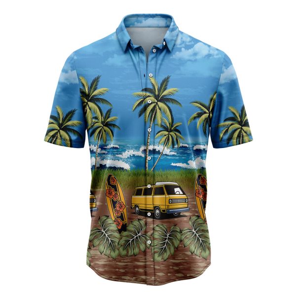 Tropical Camping Car Hawaiian Shirt, Summer Shirt For Men and Women Jezsport.com