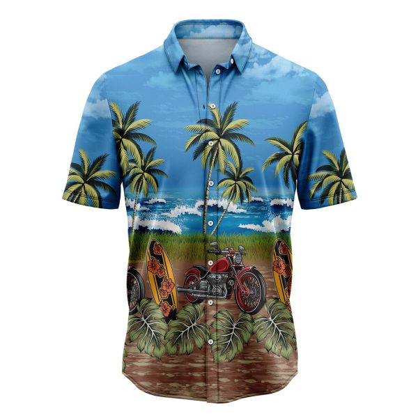 Tropical Motorcycle Hawaiian Shirt, Summer Shirt For Men and Women Jezsport.com