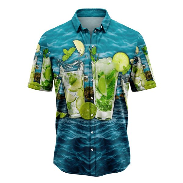 Mojito Blue Ocean Hawaiian Shirt, Summer Shirt For Men and Women Jezsport.com