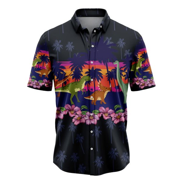 Dinosaur Border Chest Hawaiian Shirt, Summer Shirt For Men and Women Jezsport.com