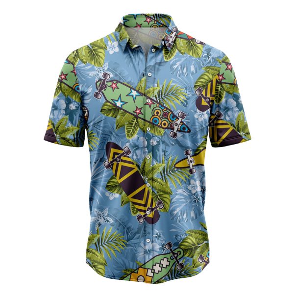 Skateboard Tropical Hawaiian Shirt, Summer Shirt For Men and Women Jezsport.com