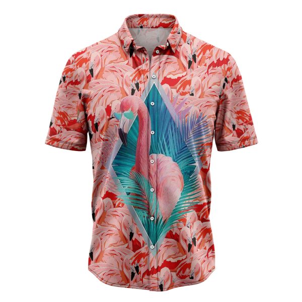 Cute Flamingo Hawaiian Shirt, Summer Shirt For Men and Women Jezsport.com