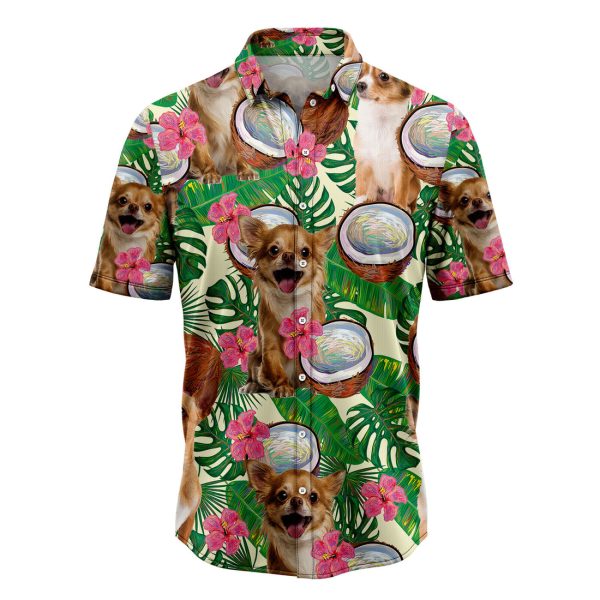 Chihuahua Tropical Coconut Hawaiian Shirt, Summer Shirt For Men and Women Jezsport.com