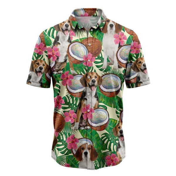 Beagle Tropical Coconut Hawaiian Shirt, Summer Shirt For Men and Women Jezsport.com