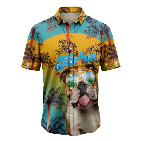 Bulldog Aloha Hawaiian Shirt, Summer Shirt For Men and Women Jezsport.com