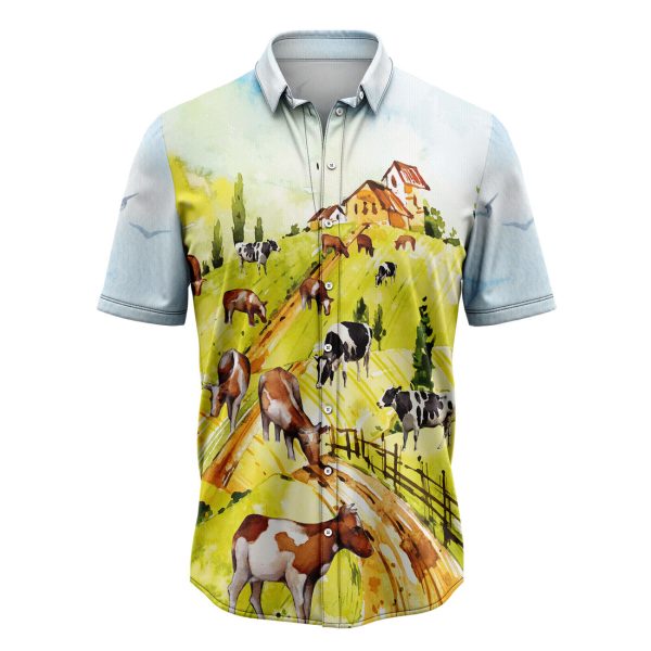 Cow On The Farm Hawaiian Shirt, Summer Shirt For Men and Women Jezsport.com