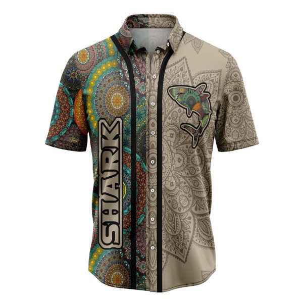 Shark Mandala Hawaiian Shirt, Summer Shirt For Men and Women Jezsport.com