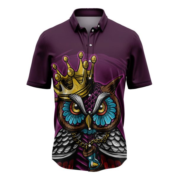 Owl King Hawaiian Shirt, Summer Shirt For Men and Women Jezsport.com