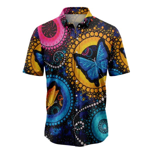 Butterfly Colorful Circle Hawaiian Shirt, Summer Shirt For Men and Women Jezsport.com