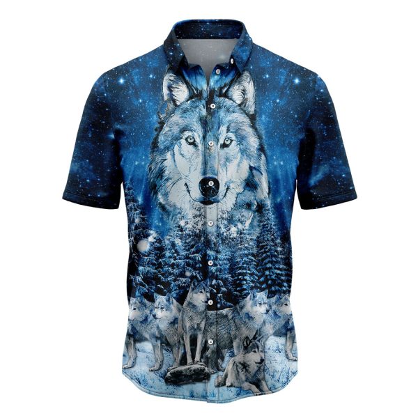 Wolf Family Mountain Hawaiian Shirt, Summer Shirt For Men and Women Jezsport.com